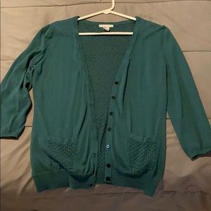 Green cardigan from H&M